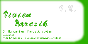 vivien marcsik business card